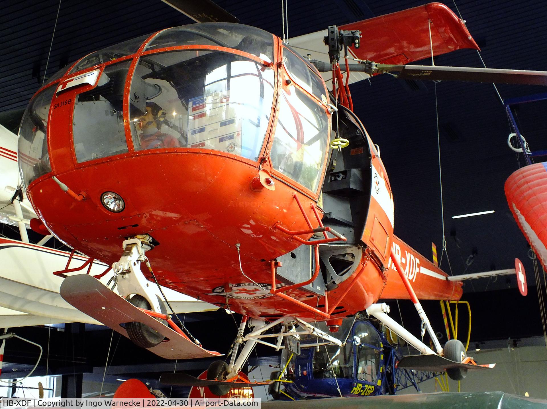 HB-XDF, Sud SE-3160 Alouette III C/N 1216, Sud Aviation SE.3160 Alouette III at the Verkehrshaus der Schweiz, Luzern (Lucerne)