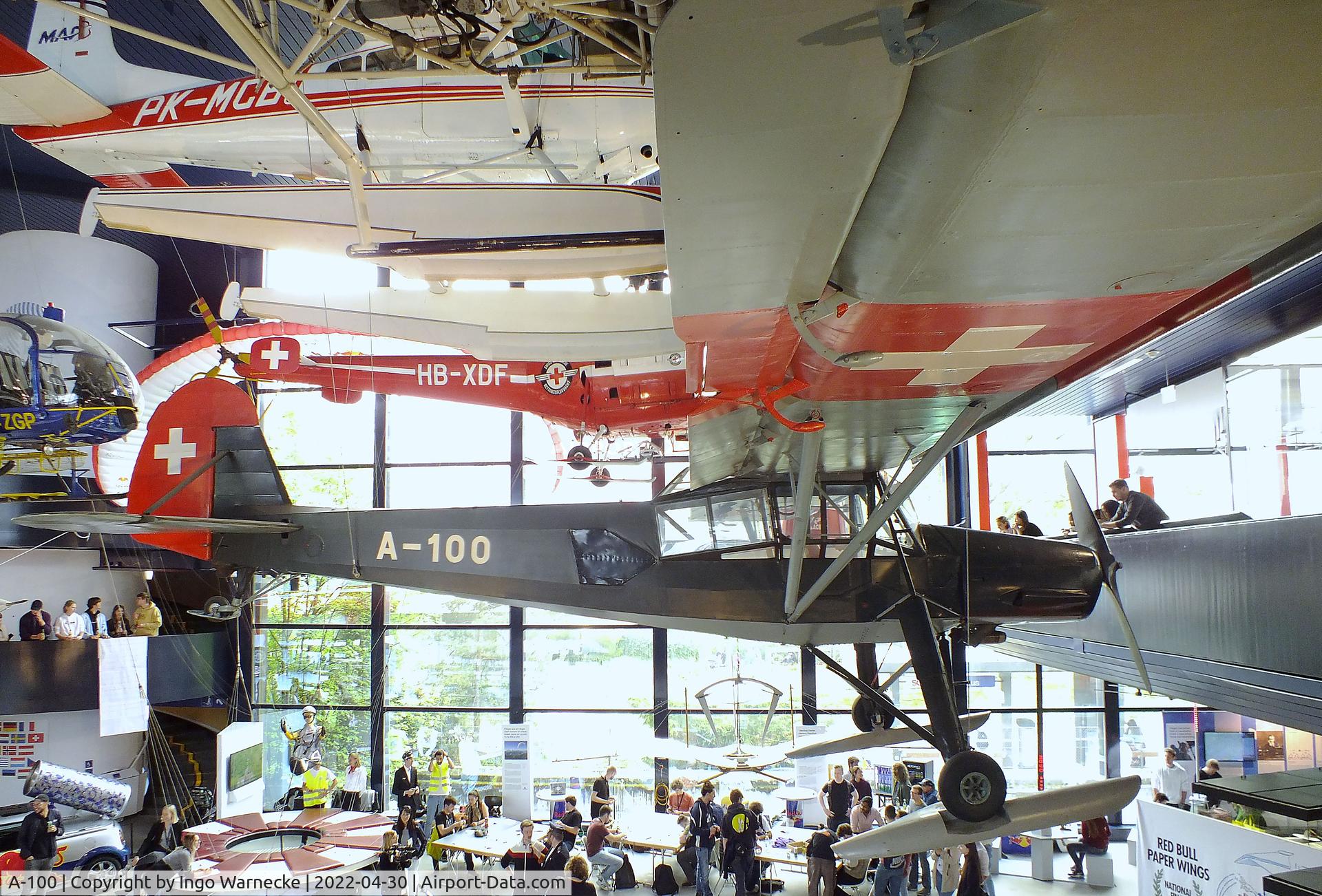 A-100, Fieseler Fi-156C-3 Storch C/N 1685, Fieseler Fi 156C-3 Storch at the Verkehrshaus der Schweiz, Luzern (Lucerne)