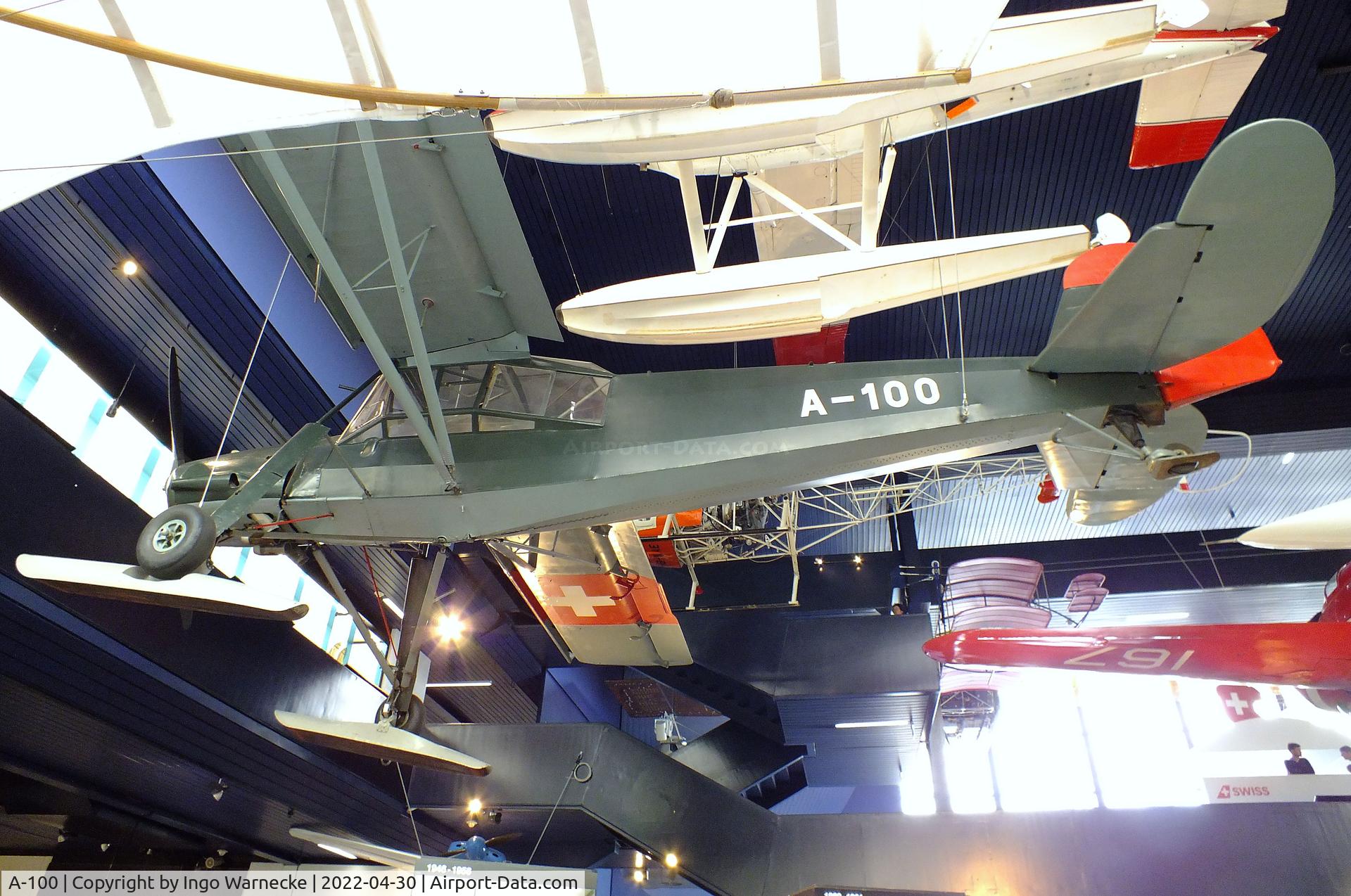 A-100, Fieseler Fi-156C-3 Storch C/N 1685, Fieseler Fi 156C-3 Storch at the Verkehrshaus der Schweiz, Luzern (Lucerne)