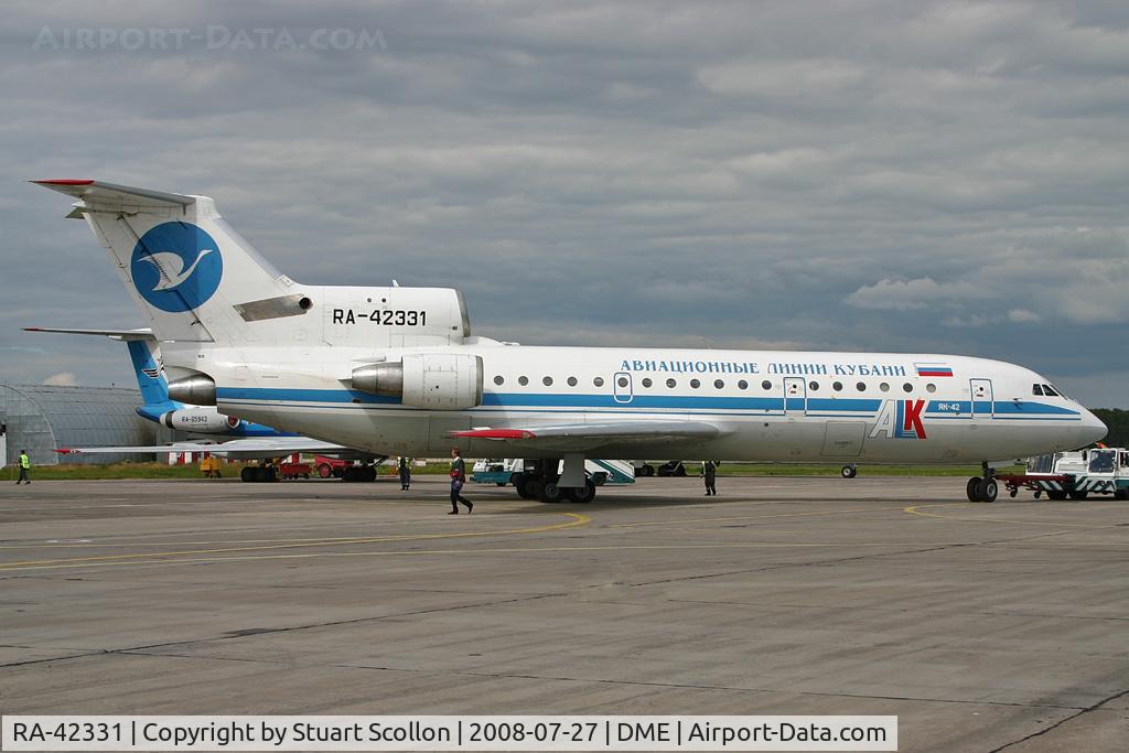 RA-42331, 1985 Yakovlev Yak-42 C/N 4520424505128, Kuban