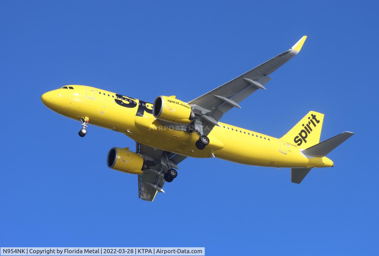 N954NK, 2022 Airbus A320-271N C/N 10697, TPA 2022