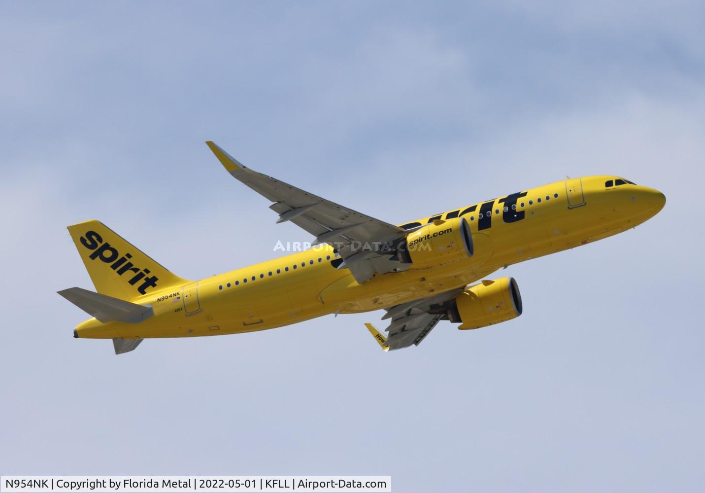 N954NK, 2022 Airbus A320-271N C/N 10697, FLL 2022