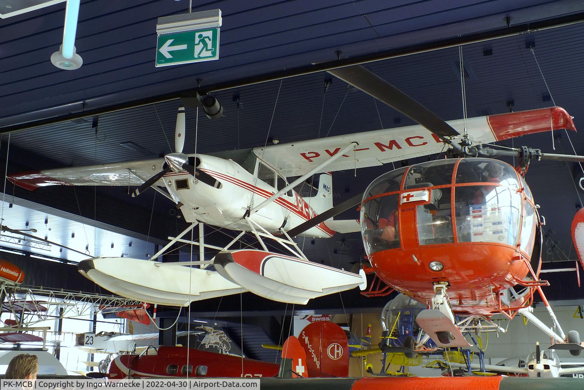 PK-MCB, 1969 Cessna A185E Skywagon Skywagon 185 C/N 18501526, Cessna A185E Skywagon on floats at the Verkehrshaus der Schweiz, Luzern (Lucerne)