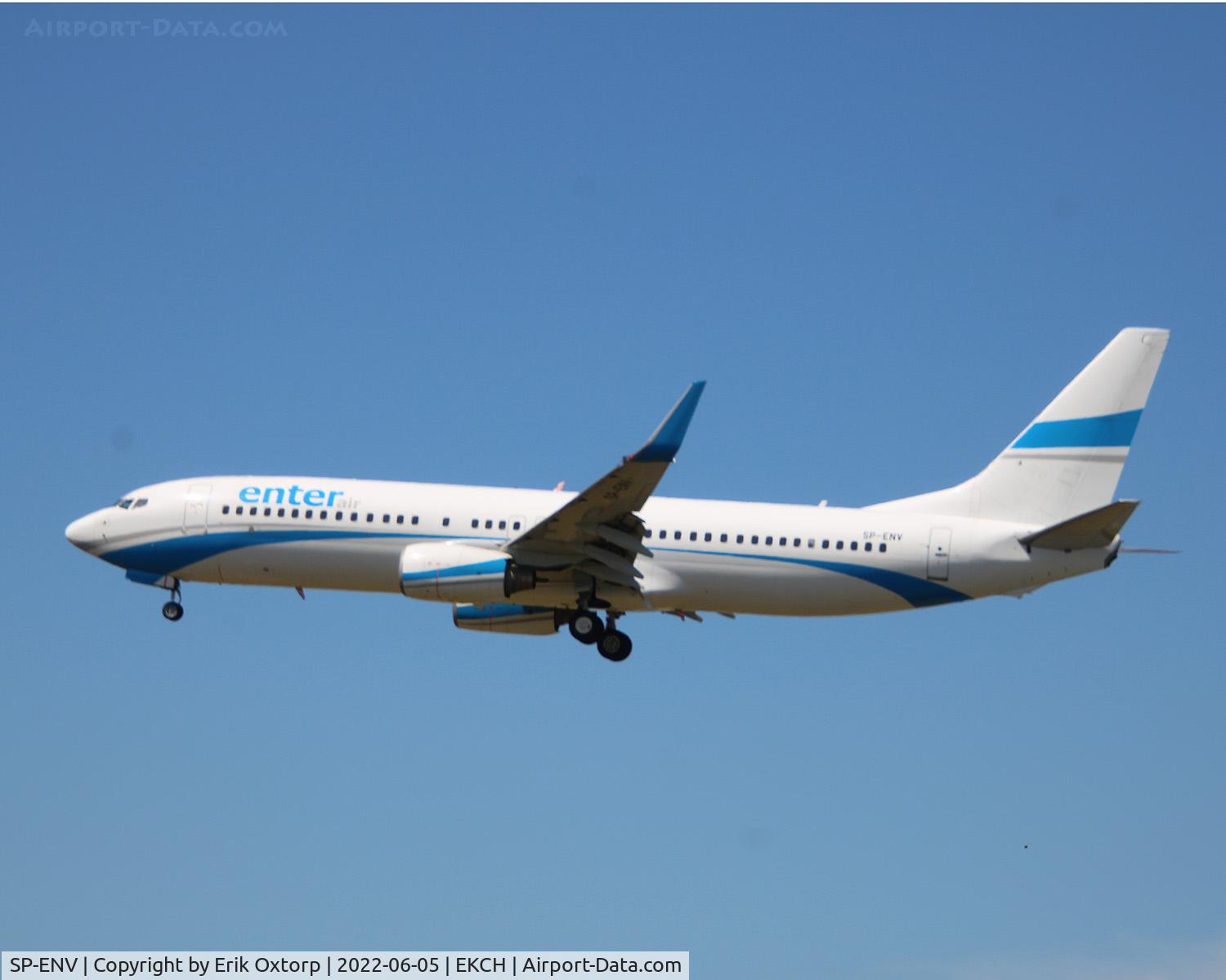SP-ENV, 2003 Boeing 737-8BK C/N 33014, SP-ENV landed rw 22L