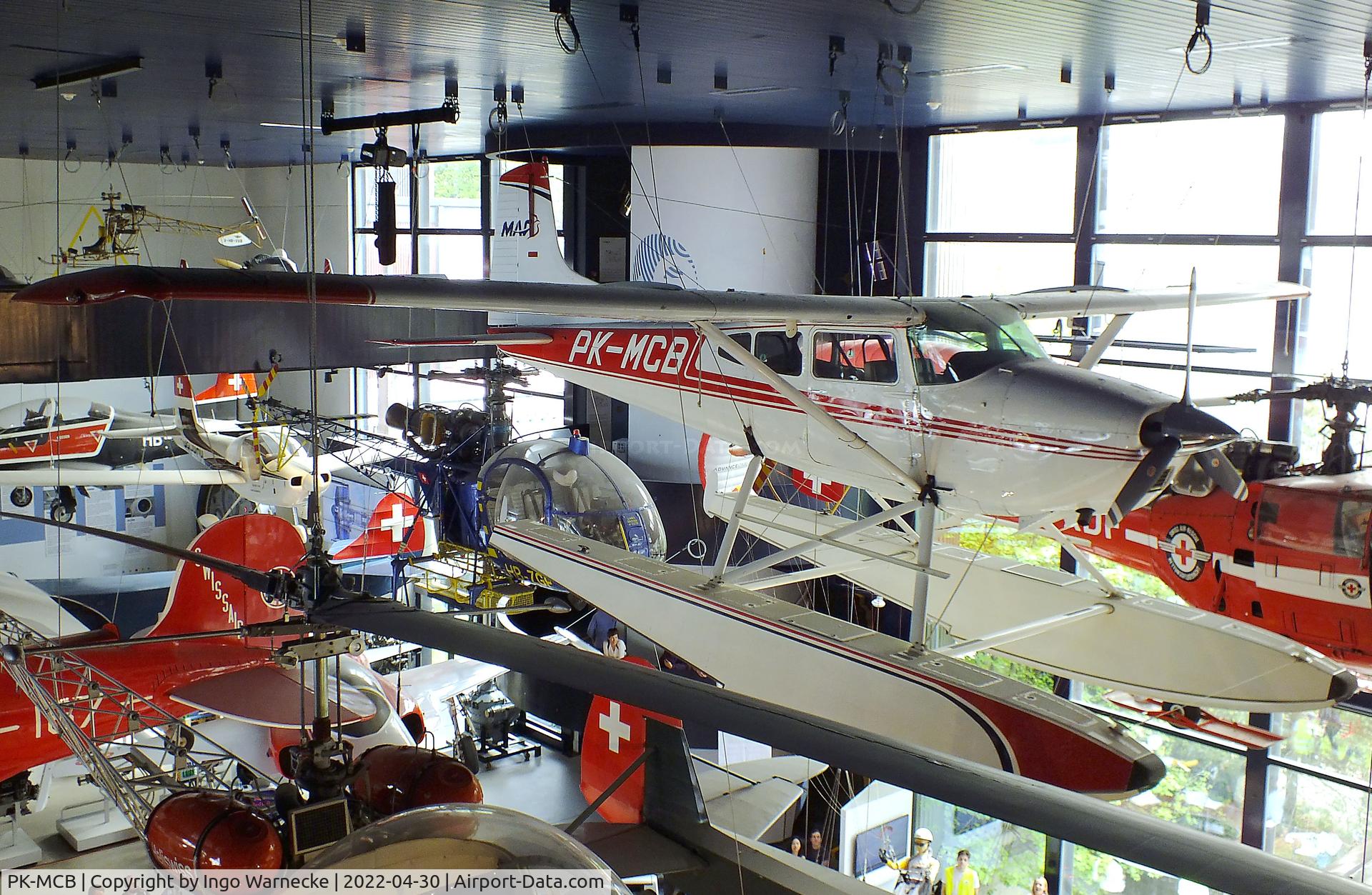 PK-MCB, 1969 Cessna A185E Skywagon Skywagon 185 C/N 18501526, Cessna A185E Skywagon on floats at the Verkehrshaus der Schweiz, Luzern (Lucerne)