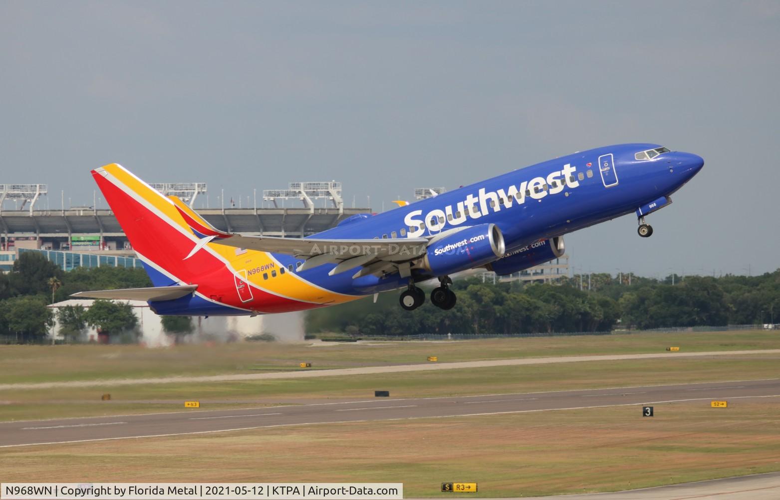 N968WN, 2011 Boeing 737-7H4 C/N 36679, TPA 2021