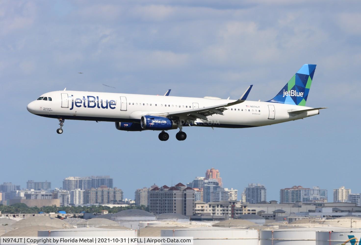 N974JT, 2016 Airbus A321-231 C/N 7448, FLL 2021