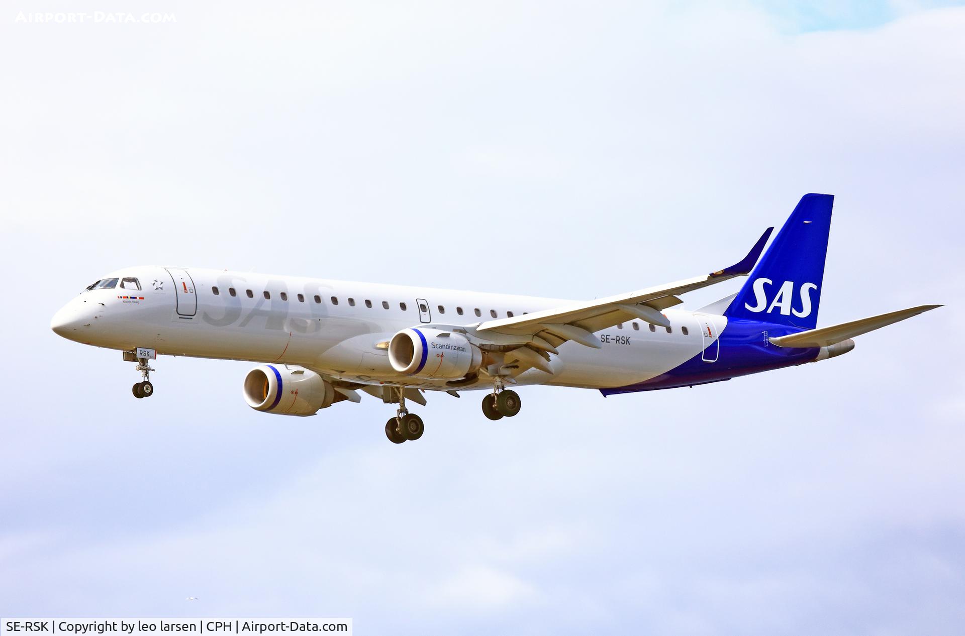 SE-RSK, 2007 Embraer 195LR (ERJ-190-200LR) C/N 19000120, Copenhagen 31.5.2022