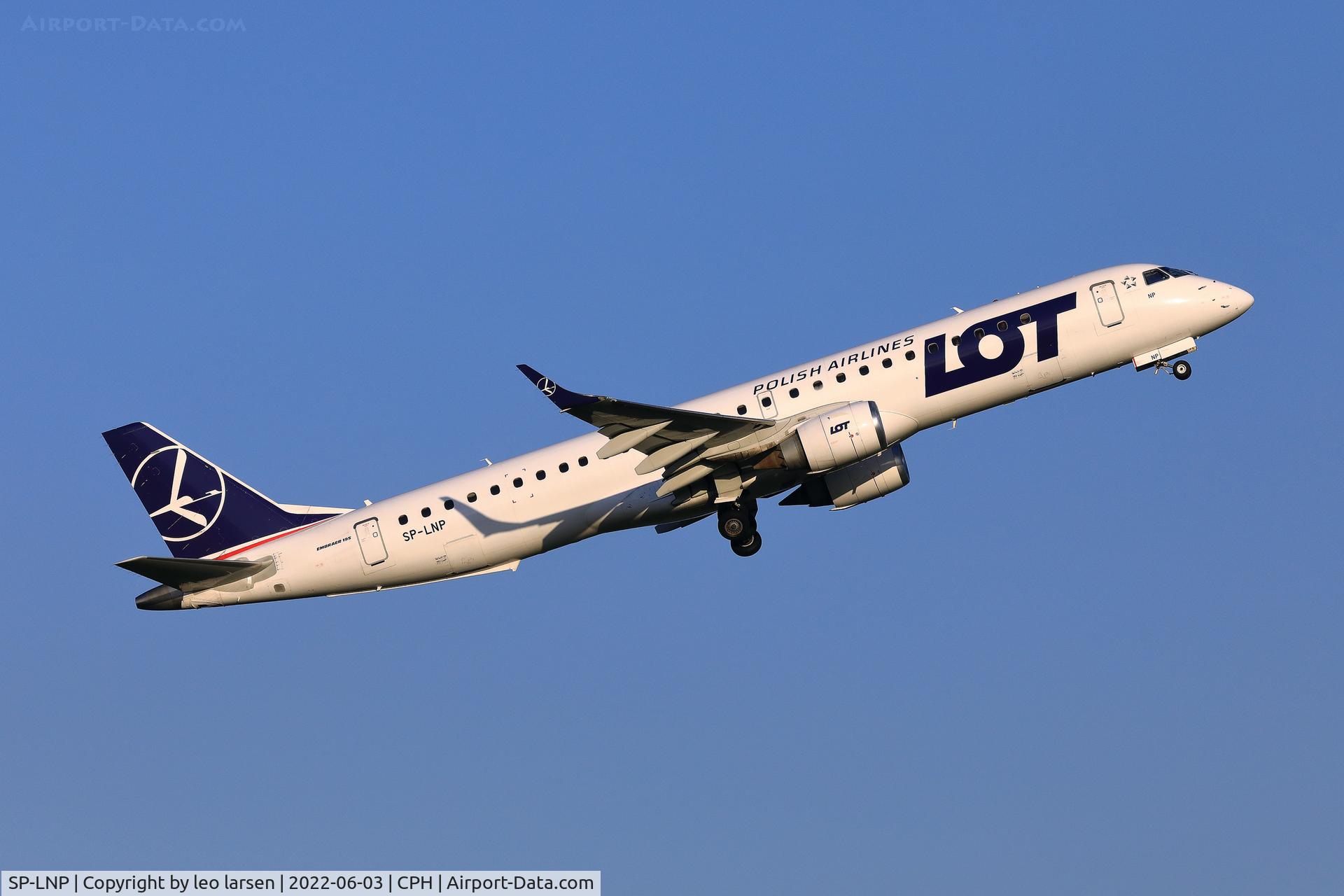 SP-LNP, 2007 Embraer 195LR (ERJ-190-200LR) C/N 19000093, Copenhagen 3.6.2022