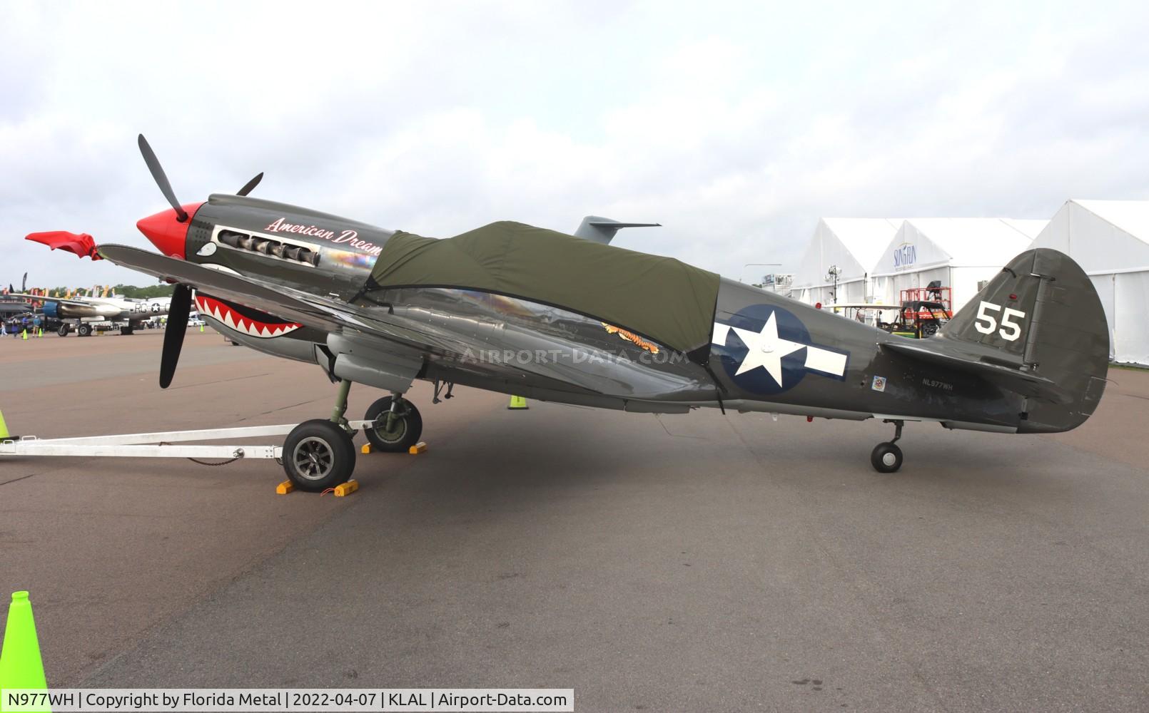 N977WH, 1942 Curtiss P-40N C/N 42-10497, Sun N Fun 2022 LAL