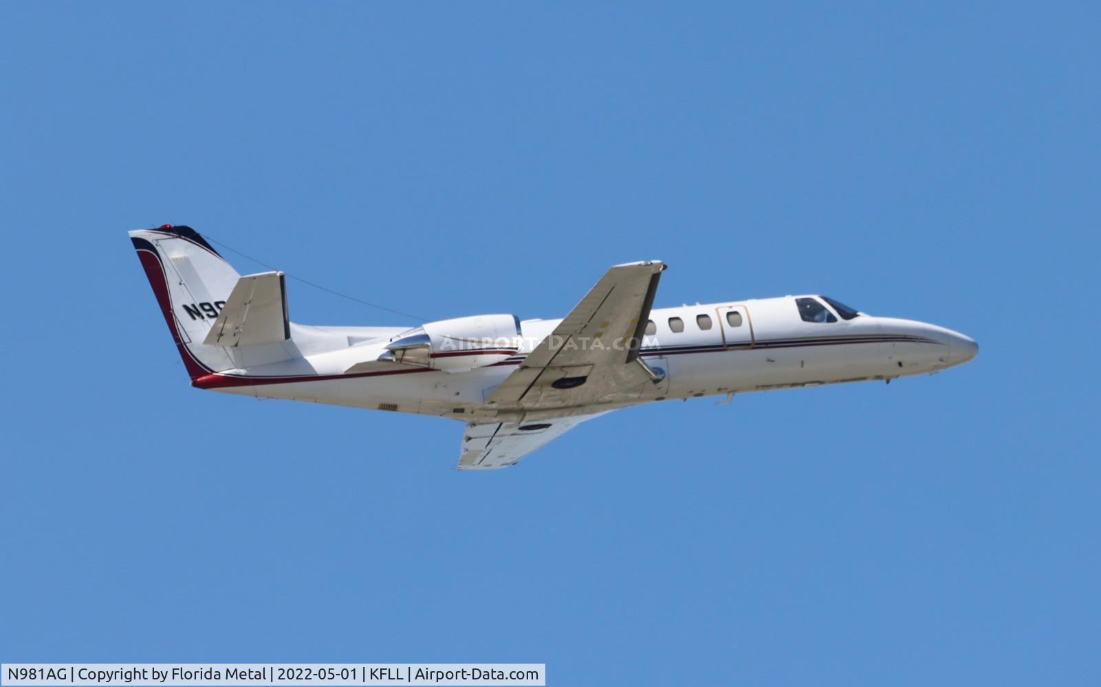N981AG, 1998 Cessna 560 Citation Ultra C/N 560-0466, FLL 2022