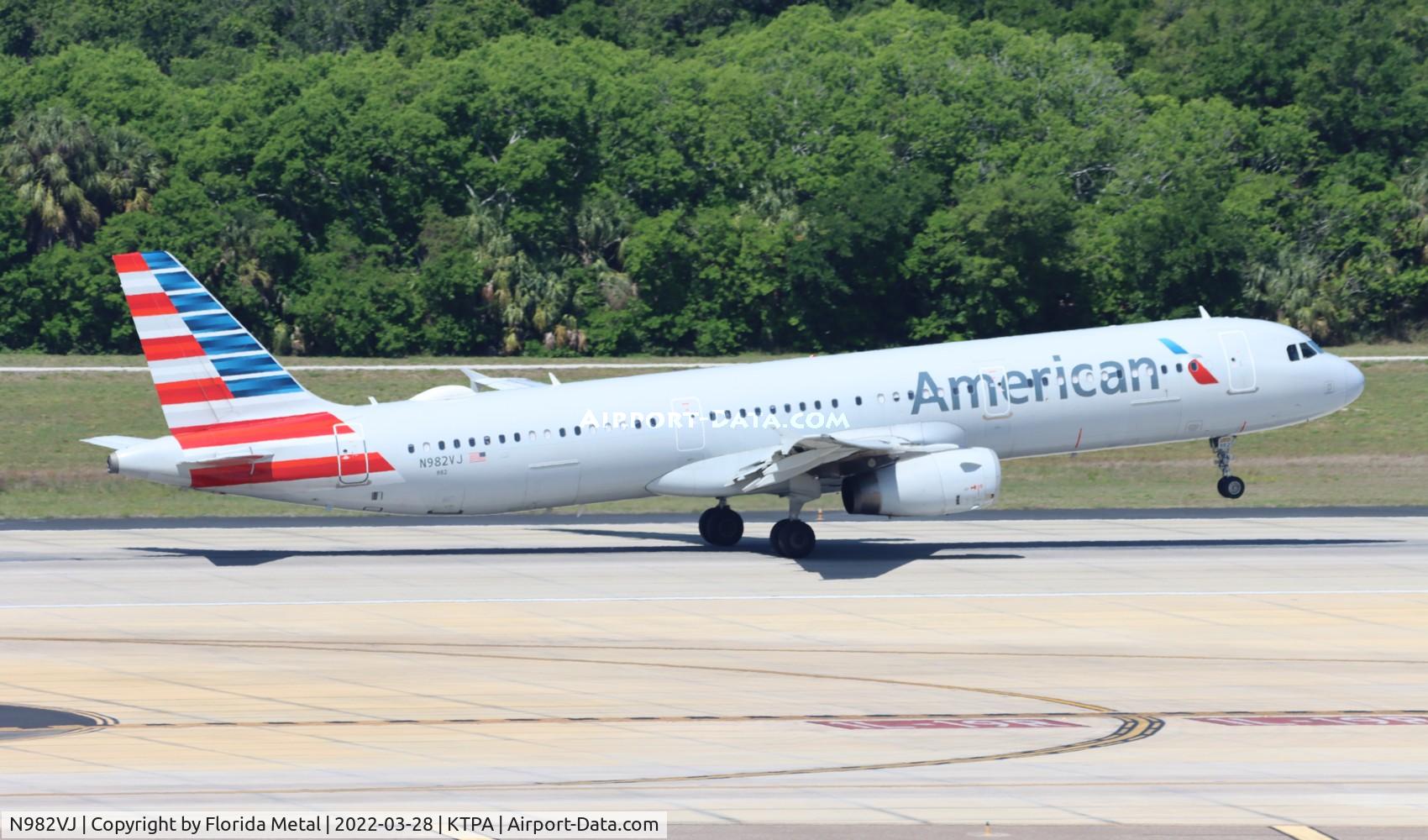 N982VJ, 2012 Airbus A321-231 C/N 5374, TPA 2022