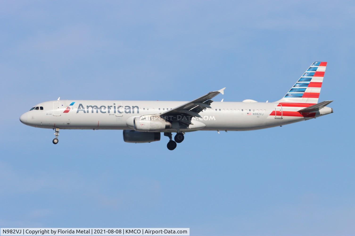 N982VJ, 2012 Airbus A321-231 C/N 5374, MCO 2021