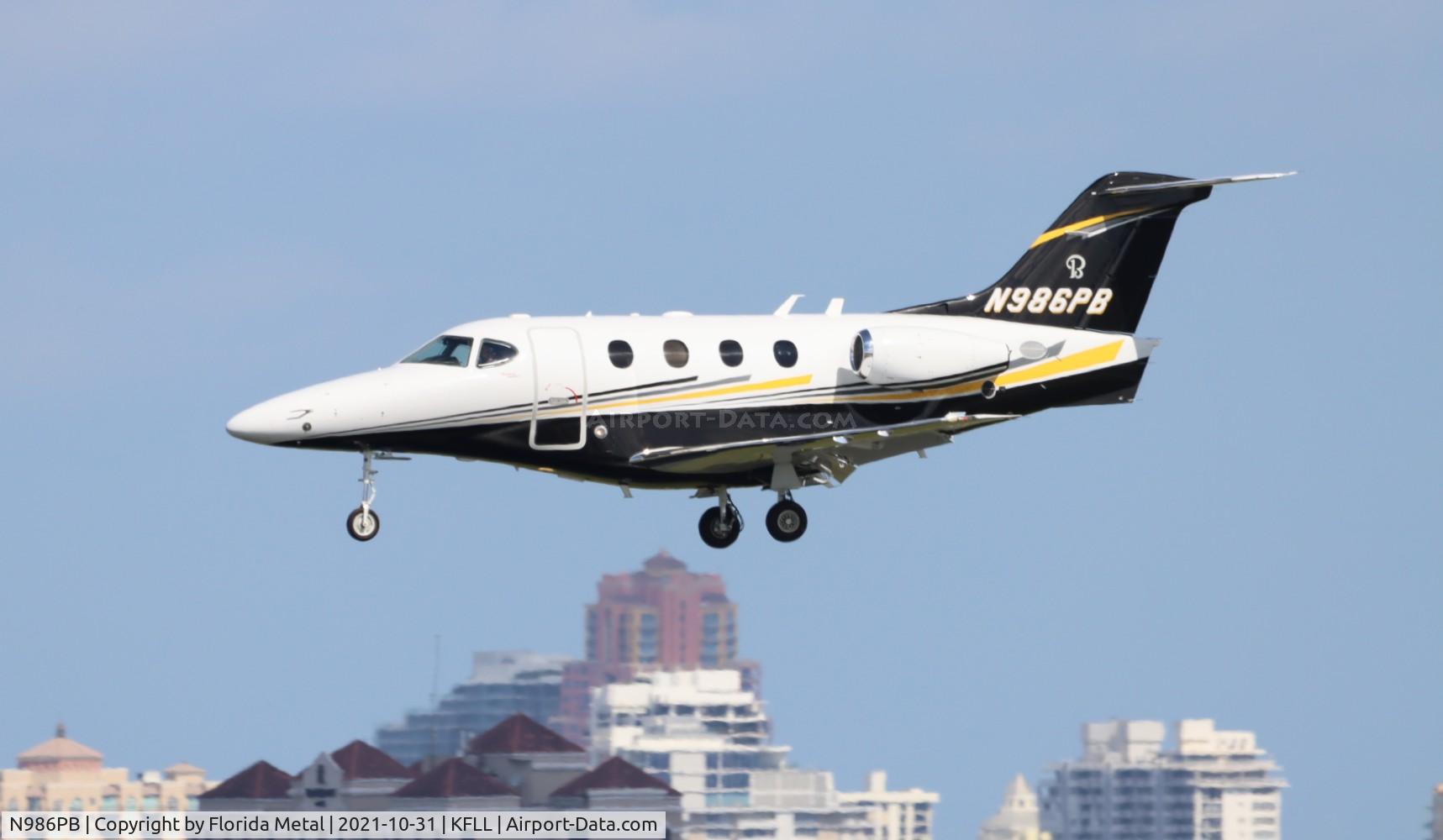 N986PB, 2011 Hawker Beechcraft 390 Premier IA C/N RB-290, FLL 2021