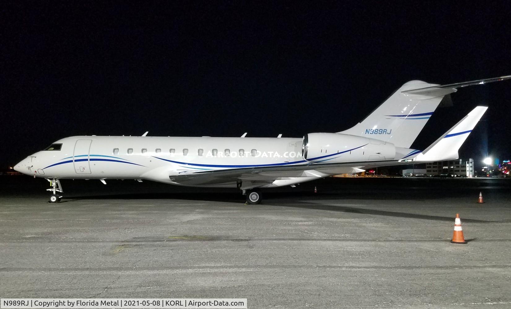 N989RJ, 2017 Bombardier BD-700-1A11 Global 5000 C/N 9798, ORL 2021