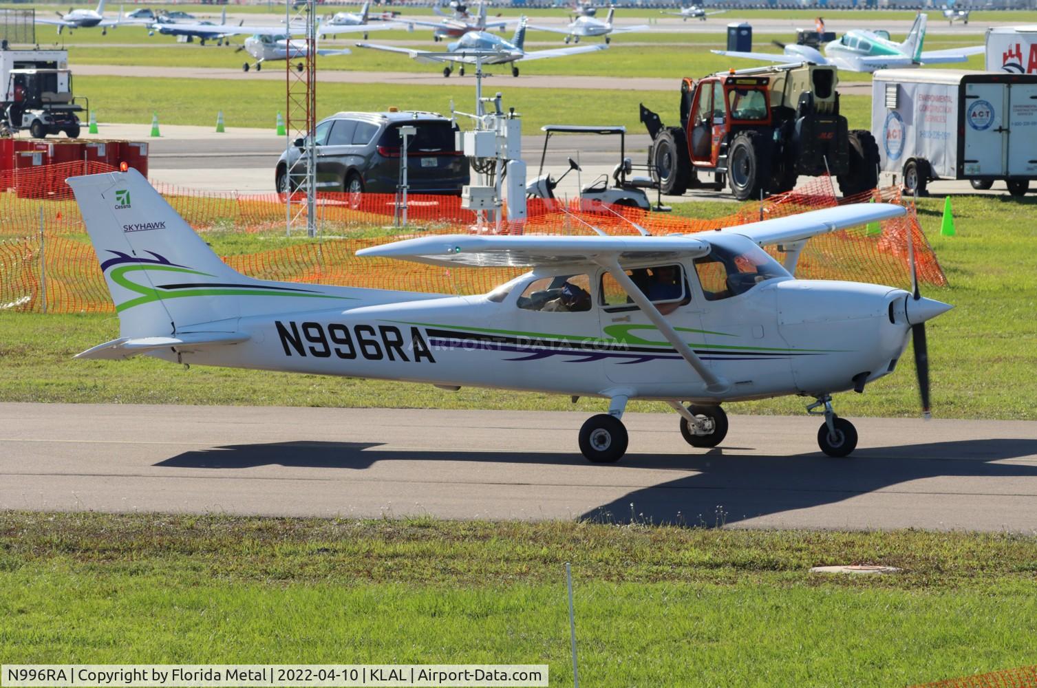 N996RA, 1998 Cessna 172R Skyhawk C/N 17280404, Sun N Fun 2022 LAL