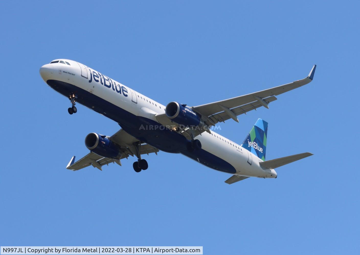 N997JL, 2018 Airbus A321-231 C/N 8473, TPA 2022