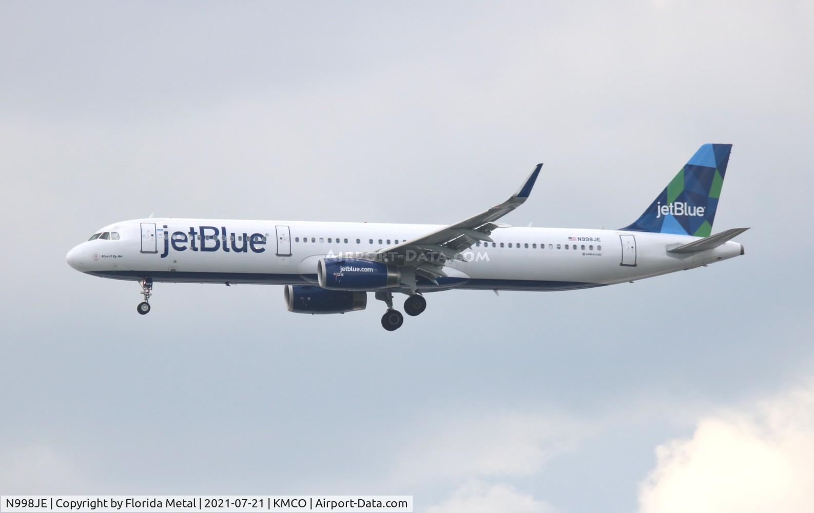 N998JE, 2018 Airbus A320-231 C/N 8525, MCO 2021