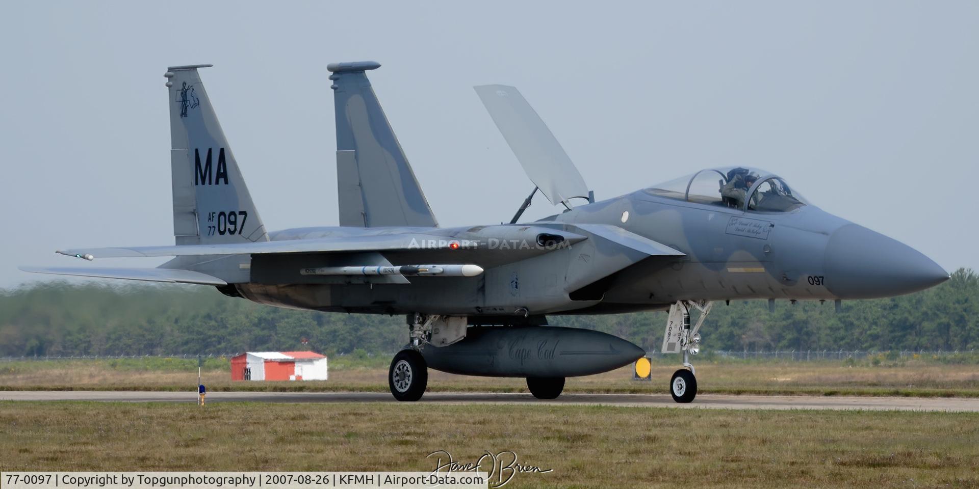 77-0097, 1977 McDonnell Douglas F-15A Eagle C/N 0379/A309, waving to the crowd