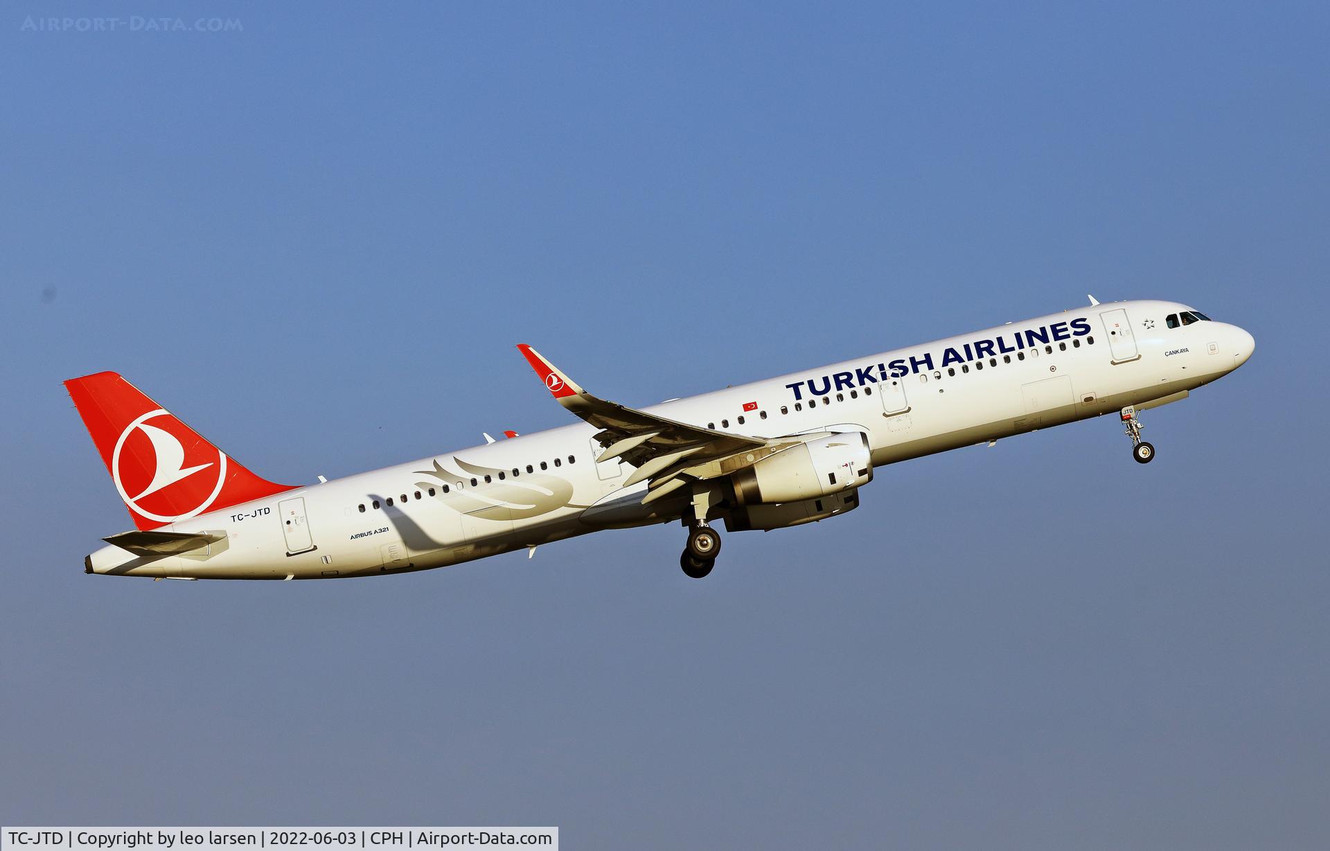 TC-JTD, 2015 Airbus A321-231 C/N 6822, Copenhagen 3.6.2022