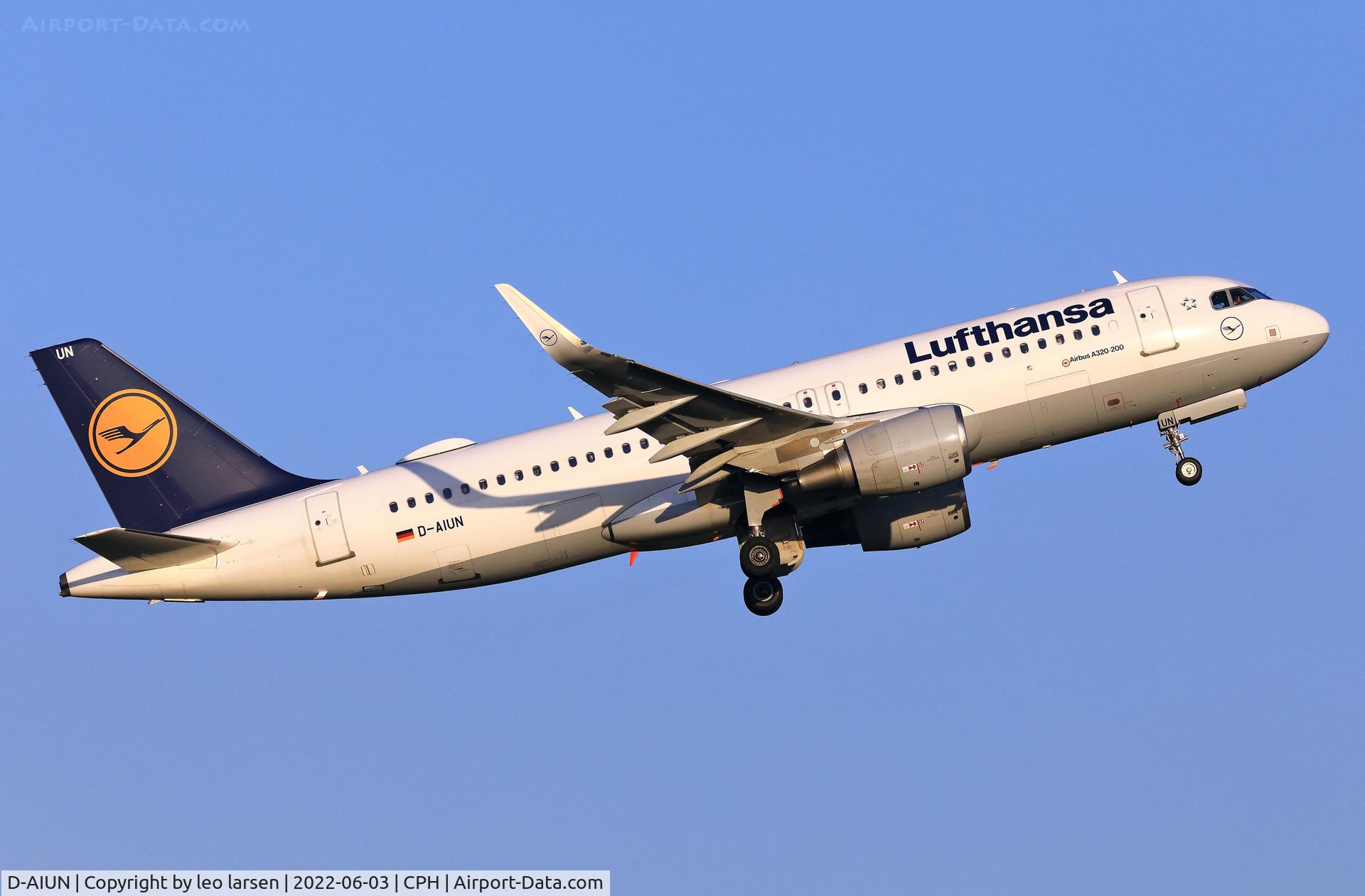 D-AIUN, 2015 Airbus A320-214 C/N 6549, Copenhagen 3.6.2022