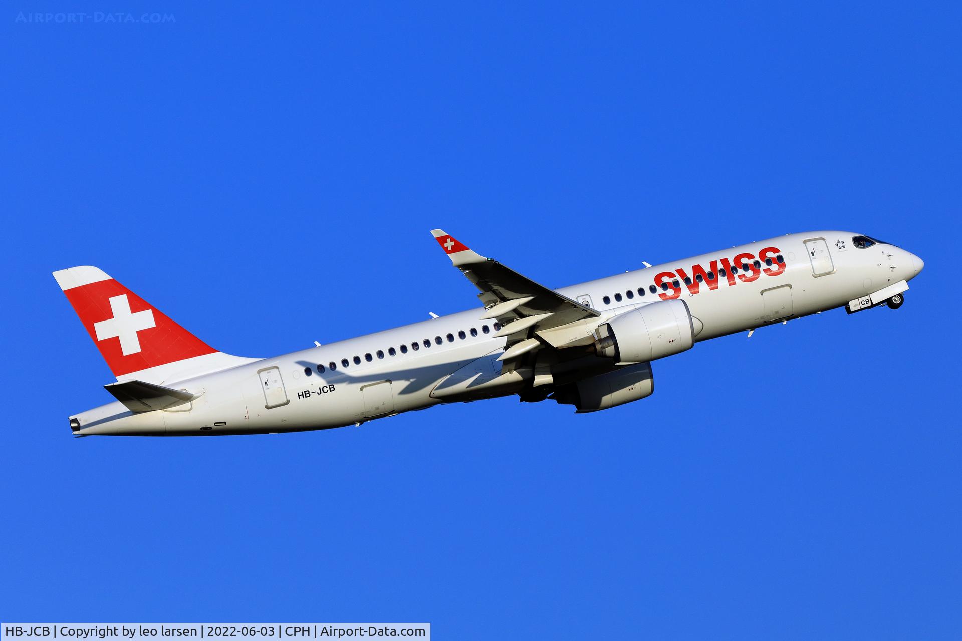 HB-JCB, 2017 Bombardier CSeries CS300 (BD-500-1A11) C/N 55011, Copenhagen 3.6.2022