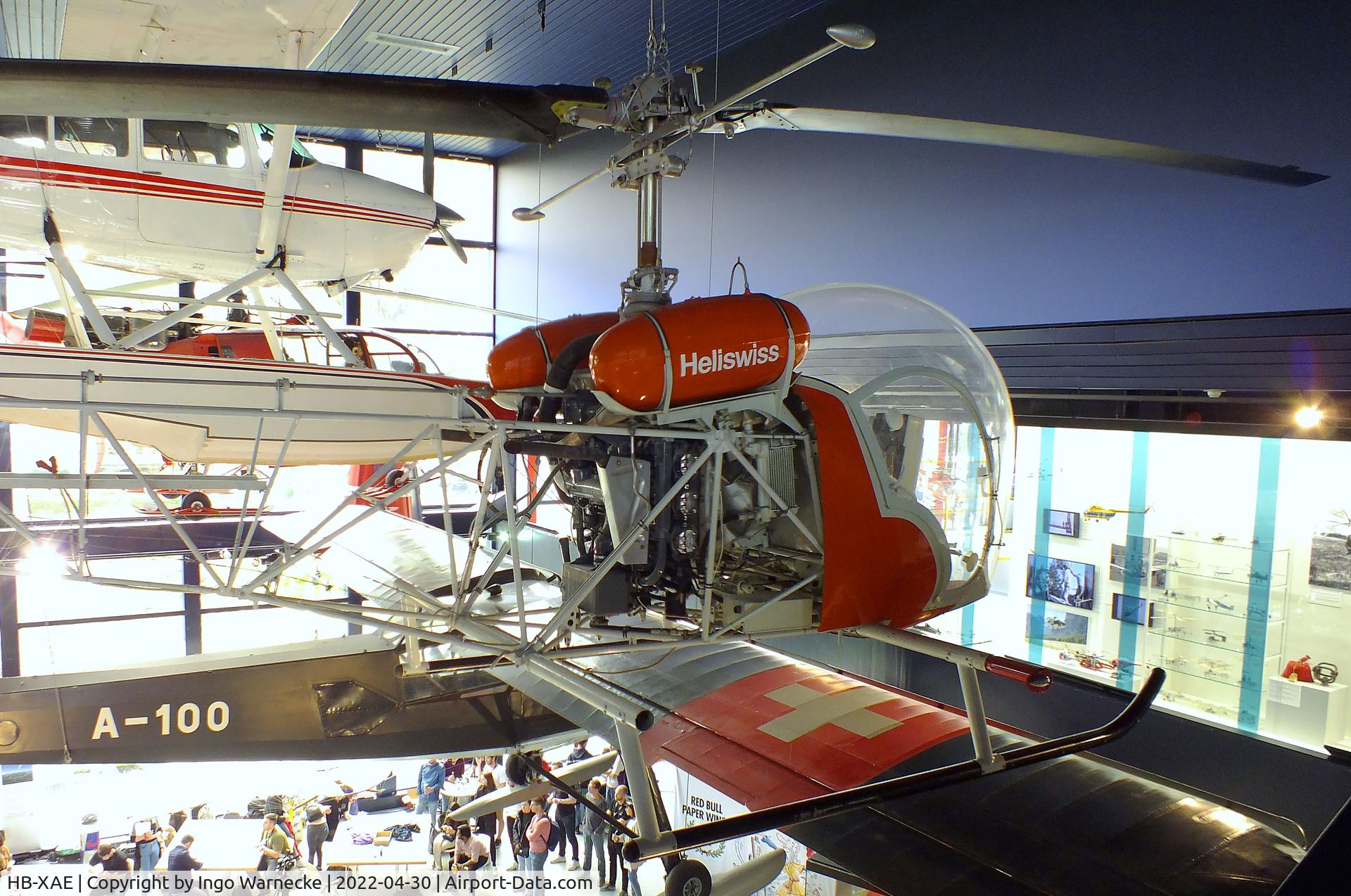 HB-XAE, 1953 Bell 47G-2 C/N 689, Bell 47G-2 at the Verkehrshaus der Schweiz, Luzern (Lucerne)