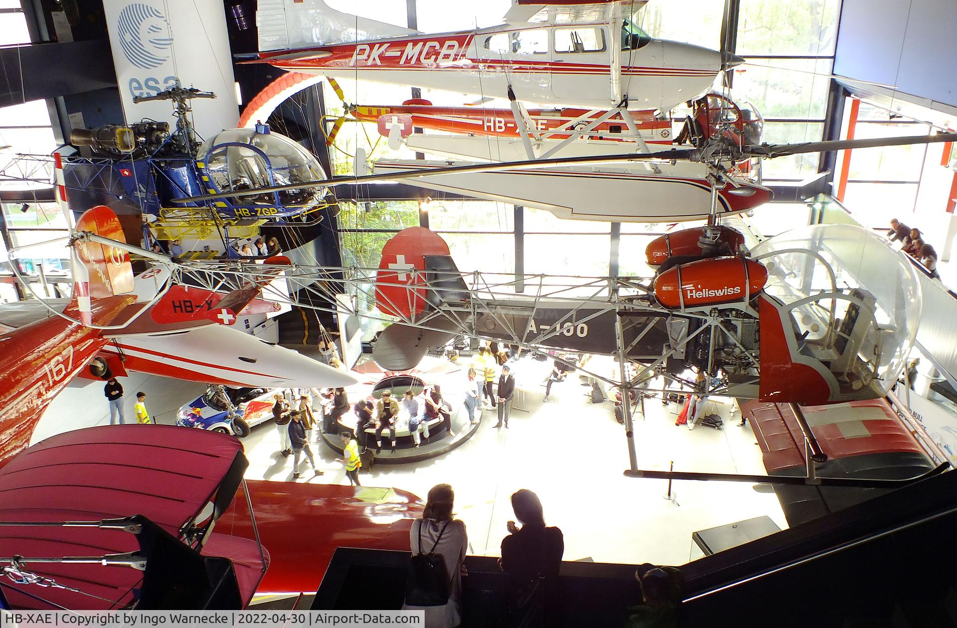 HB-XAE, 1953 Bell 47G-2 C/N 689, Bell 47G-2 at the Verkehrshaus der Schweiz, Luzern (Lucerne)