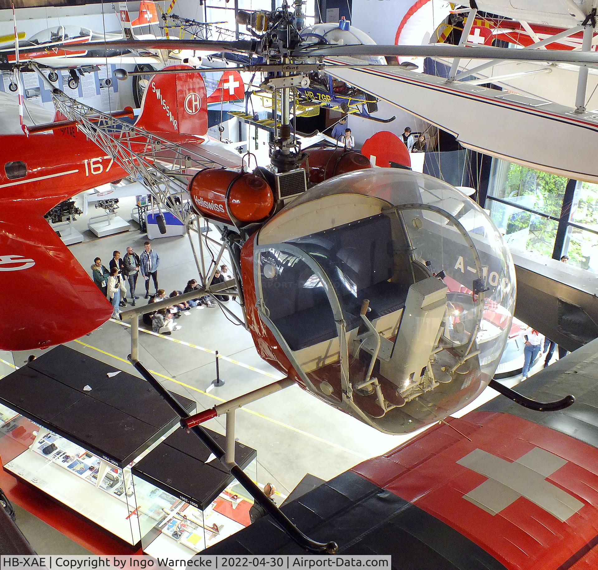 HB-XAE, 1953 Bell 47G-2 C/N 689, Bell 47G-2 at the Verkehrshaus der Schweiz, Luzern (Lucerne)