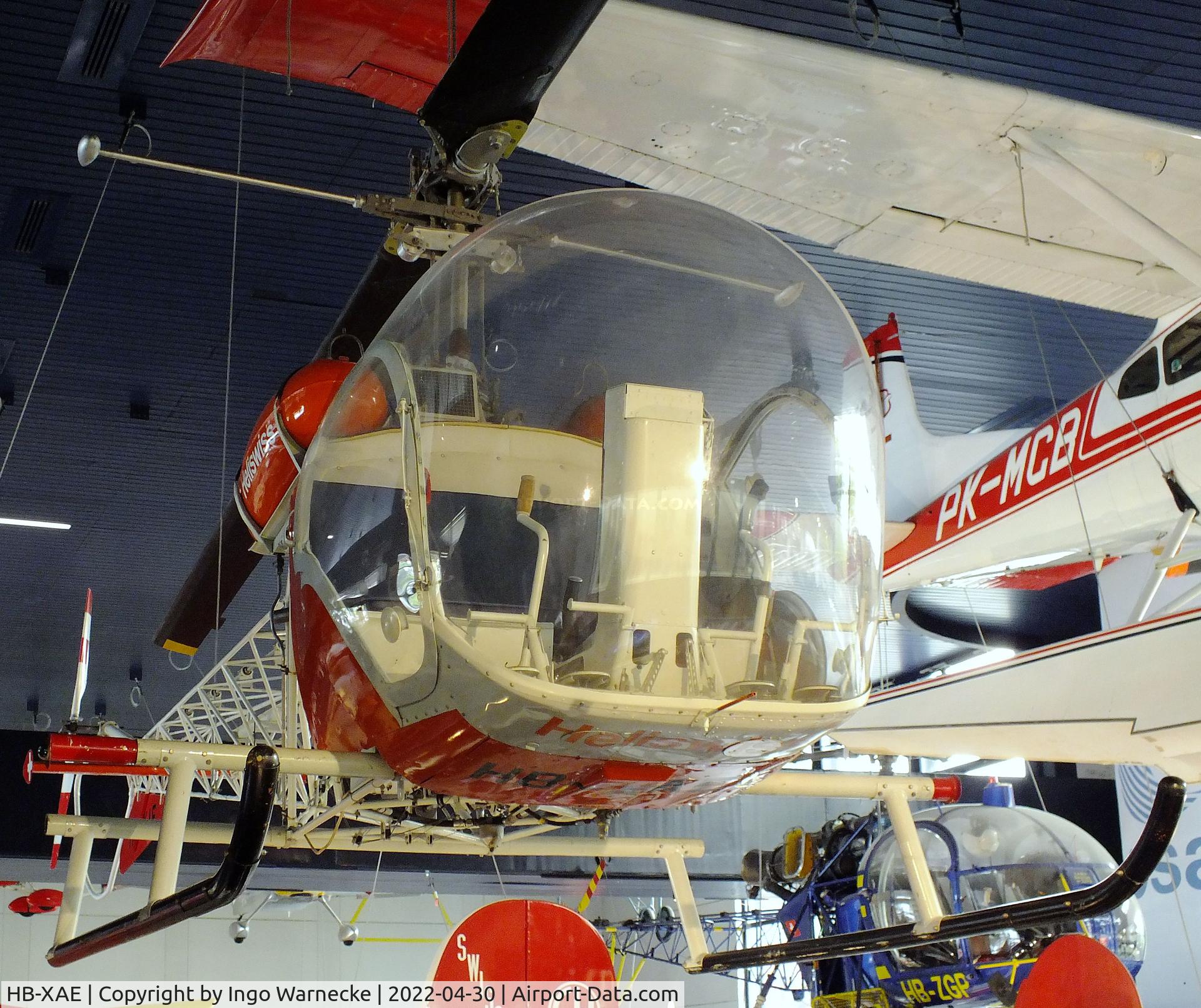 HB-XAE, 1953 Bell 47G-2 C/N 689, Bell 47G-2 at the Verkehrshaus der Schweiz, Luzern (Lucerne)
