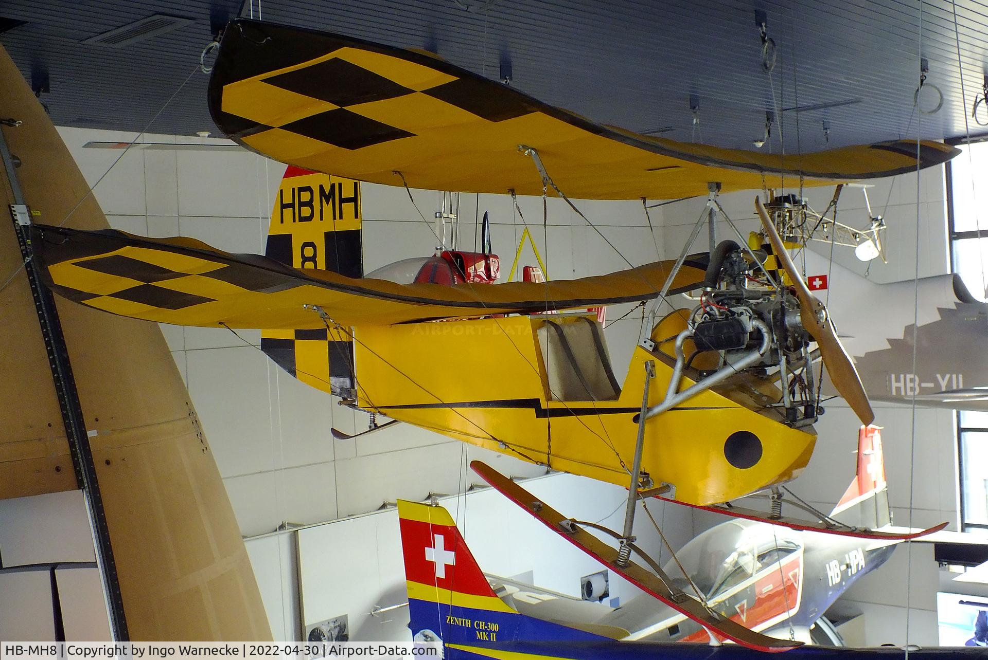 HB-MH8, Mignet HM.14 Pou-du-Ciel C/N Not found HB-MH8, Mignet HM.14 Pou-du-Ciel at the Verkehrshaus der Schweiz, Luzern (Lucerne)