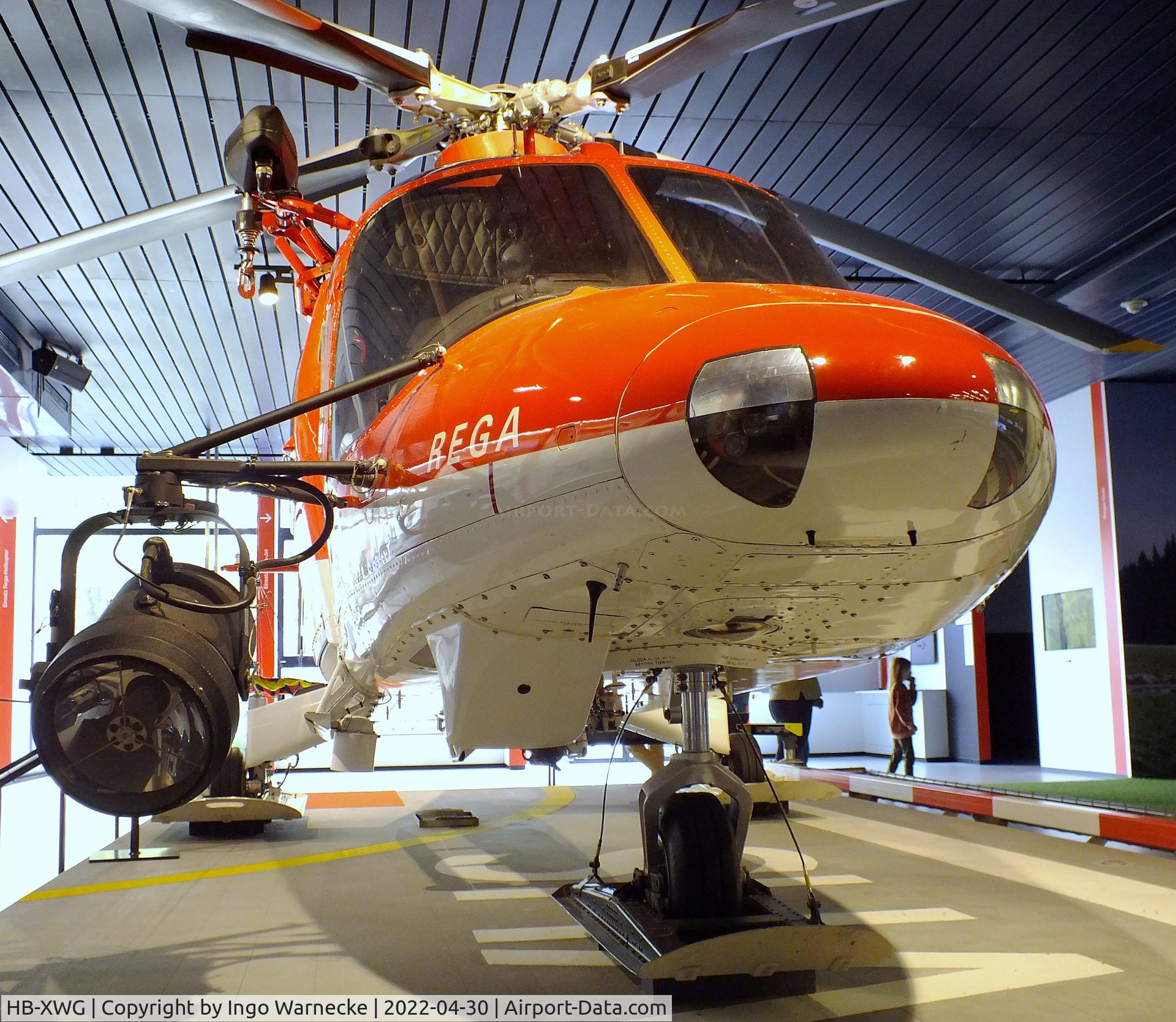 HB-XWG, 1993 Agusta A-109K-2 C/N 10007, Agusta A.109K-2 at the Verkehrshaus der Schweiz, Luzern (Lucerne)