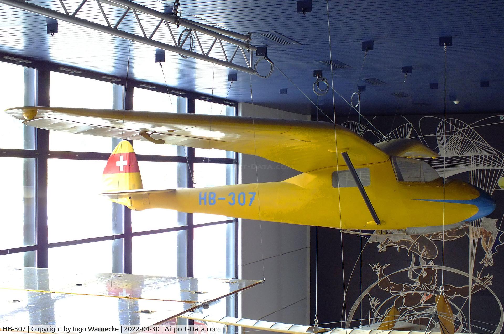 HB-307, Spalinger S-21H C/N not found_HB-307, Spalinger S-21H at the Verkehrshaus der Schweiz, Luzern (Lucerne)