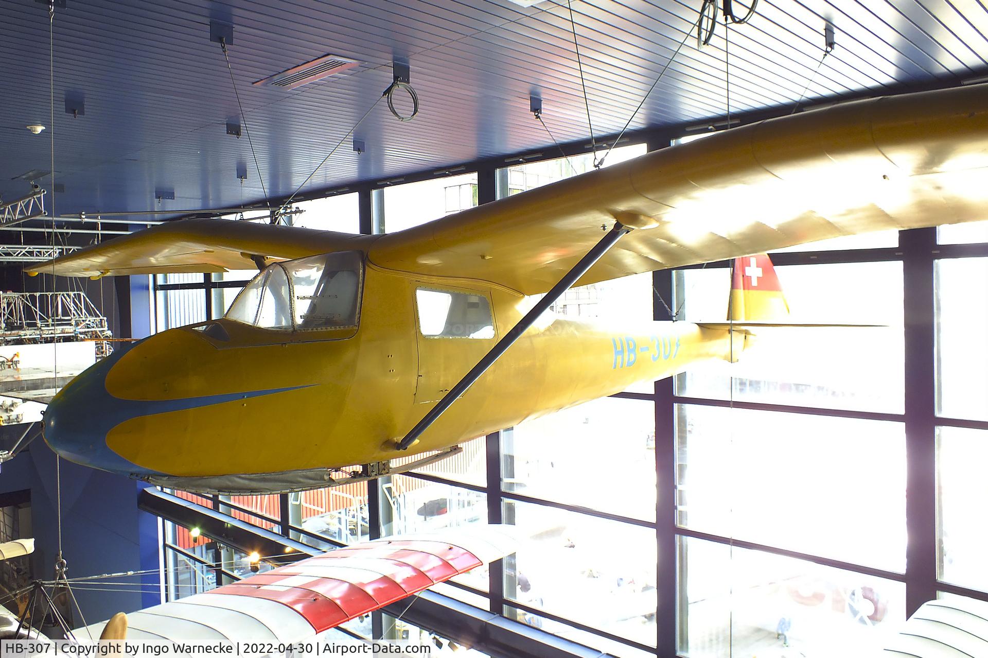 HB-307, Spalinger S-21H C/N not found_HB-307, Spalinger S-21H at the Verkehrshaus der Schweiz, Luzern (Lucerne)