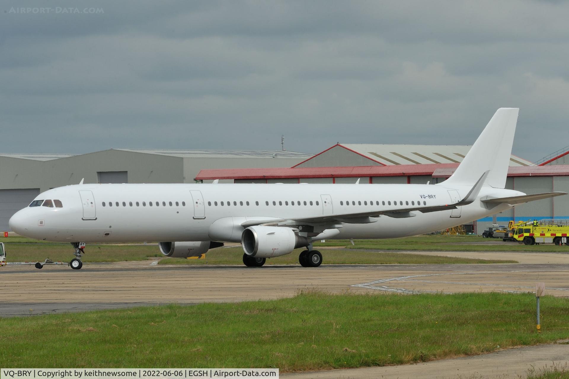 VQ-BRY, 2015 Airbus A321-211 C/N 6515, Removed from spray shop all white.