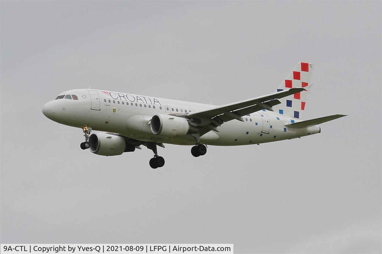 9A-CTL, 2000 Airbus A319-112 C/N 1252, Airbus A319-112, On final rwy 26L, Roissy Charles De Gaulle airport (LFPG-CDG)