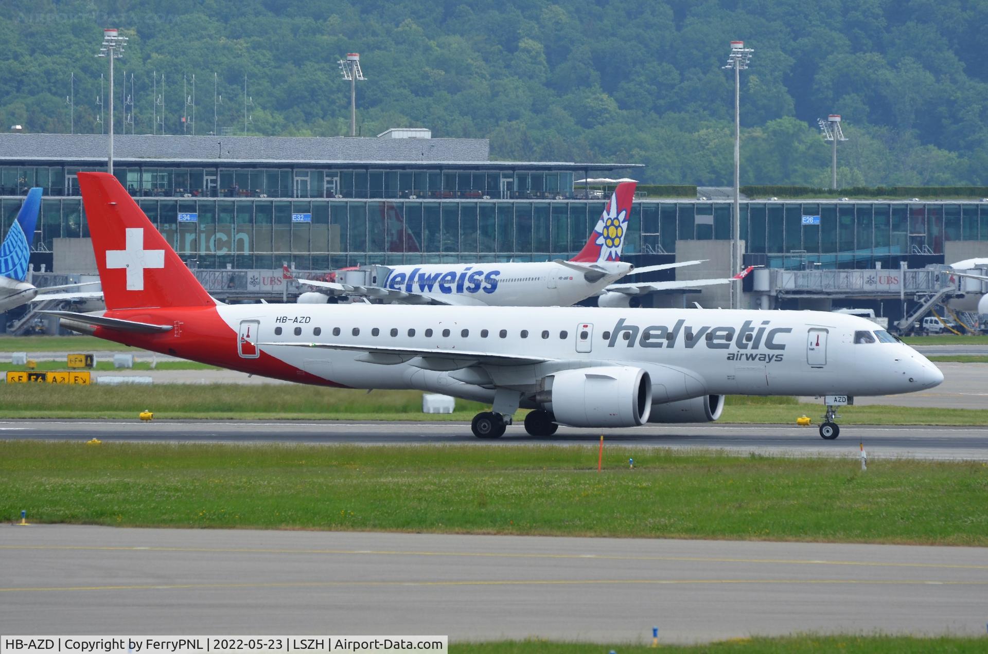 HB-AZD, Embraer 190-E2 (ERJ-190-300) C/N 19020031, Helvetic ERJ195E2