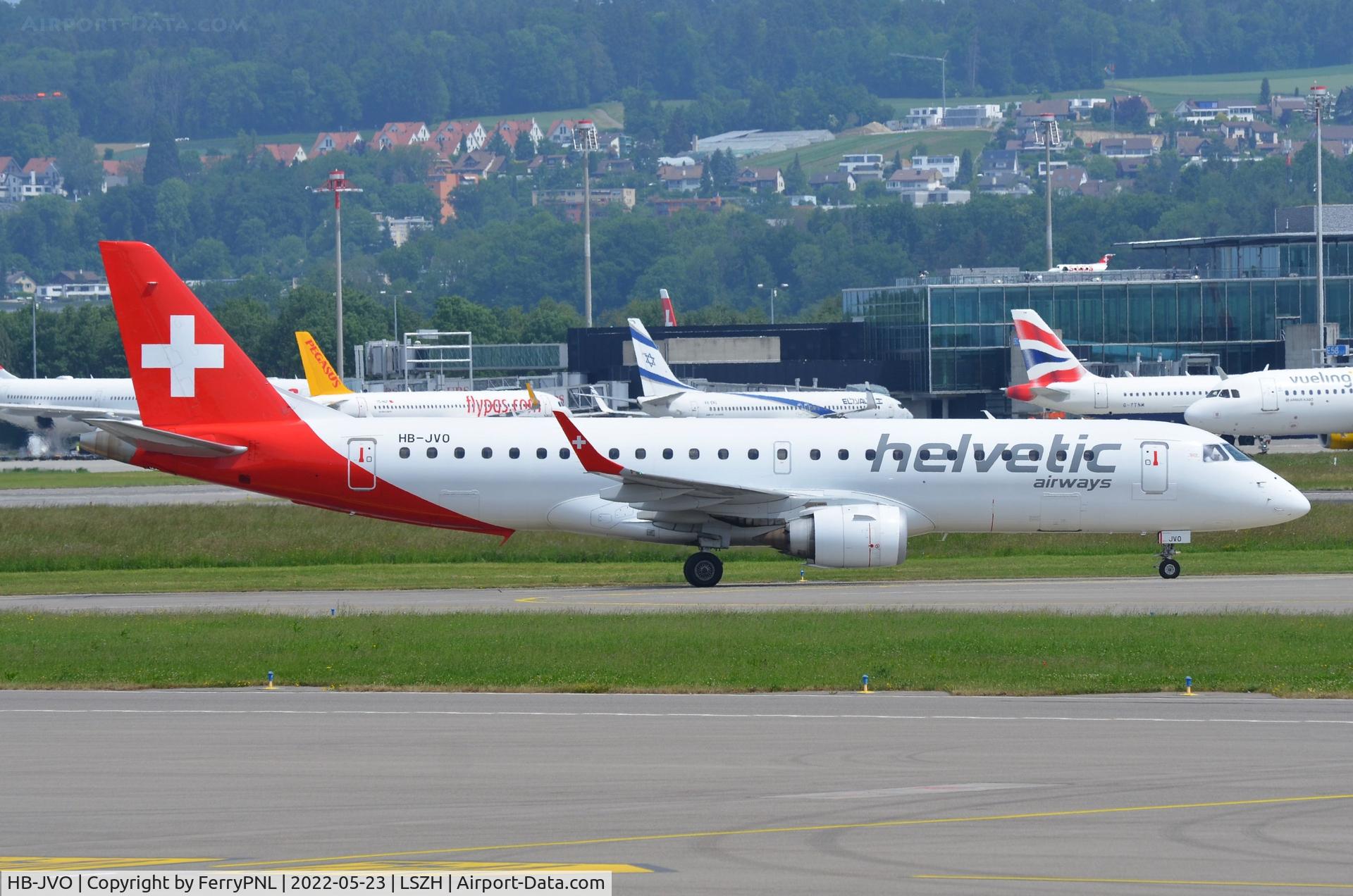 HB-JVO, 2009 Embraer 190LR (ERJ-190-100LR) C/N 19000294, Helvetic ERJ195