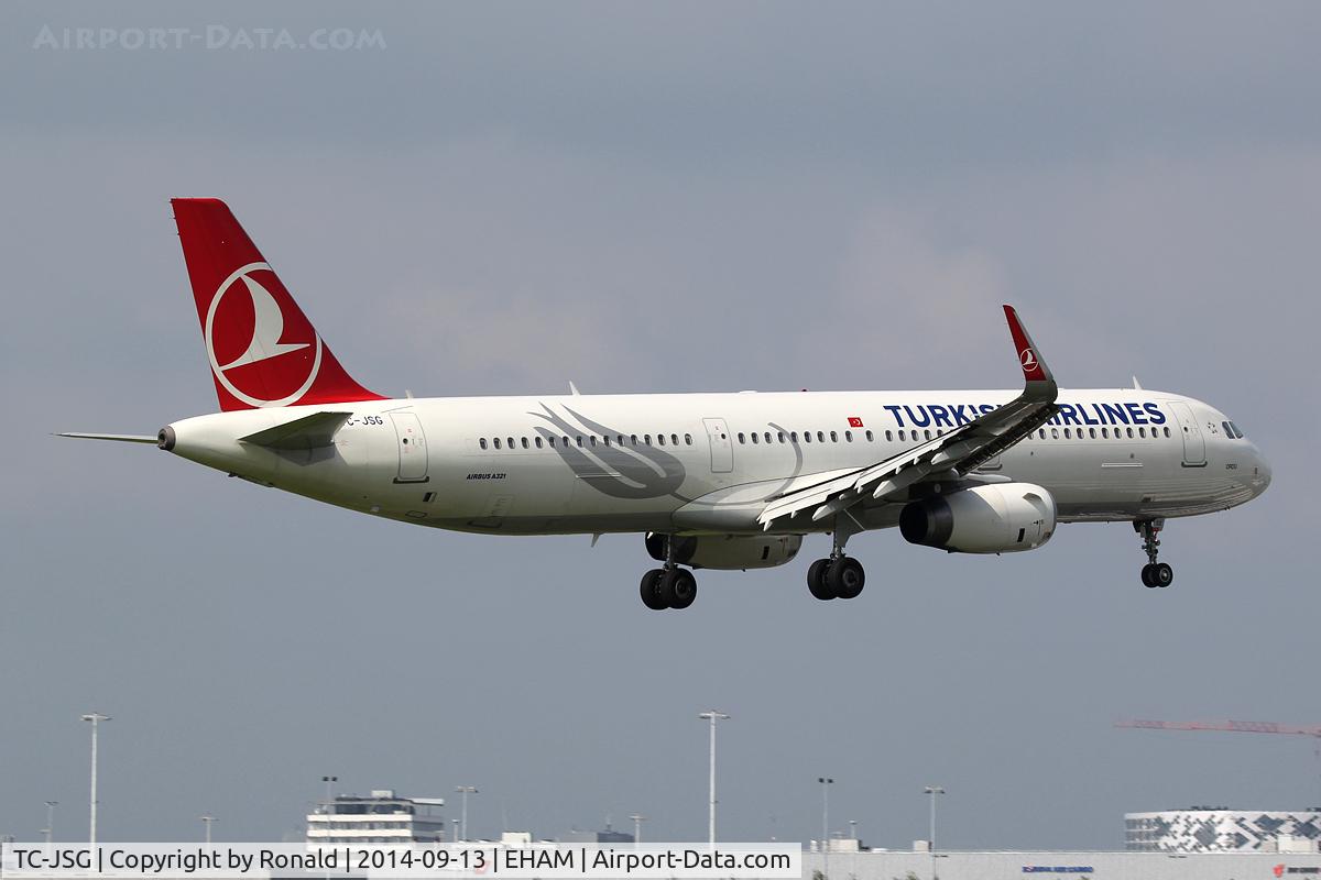 TC-JSG, 2013 Airbus A321-231 C/N 5490, at spl