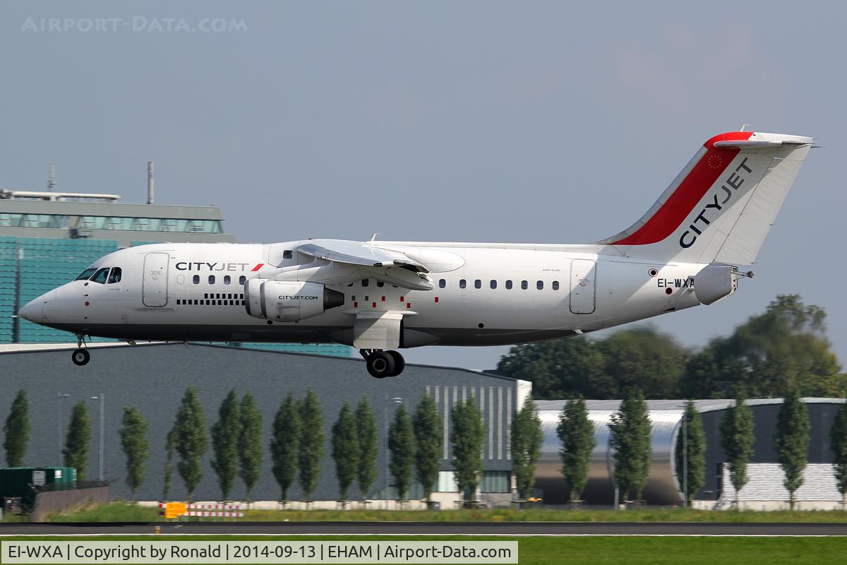 EI-WXA, 1997 British Aerospace Avro 146-RJ85A C/N E2310, at spl