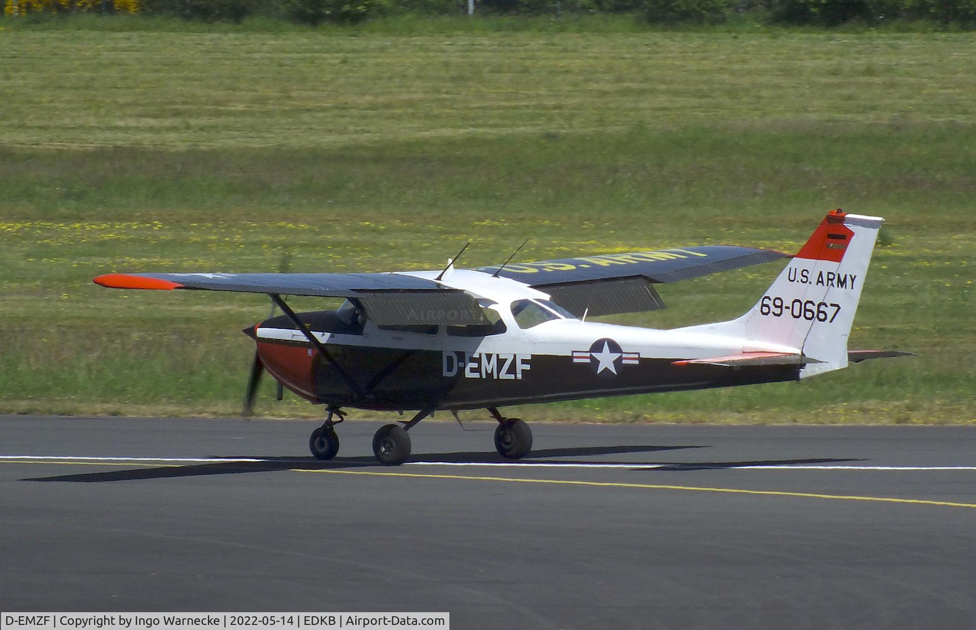 D-EMZF, Reims F172H Skyhawk C/N 69-0667, Cessna (Reims) F172H Skyhawk at Bonn-Hangelar airfield '2205-06