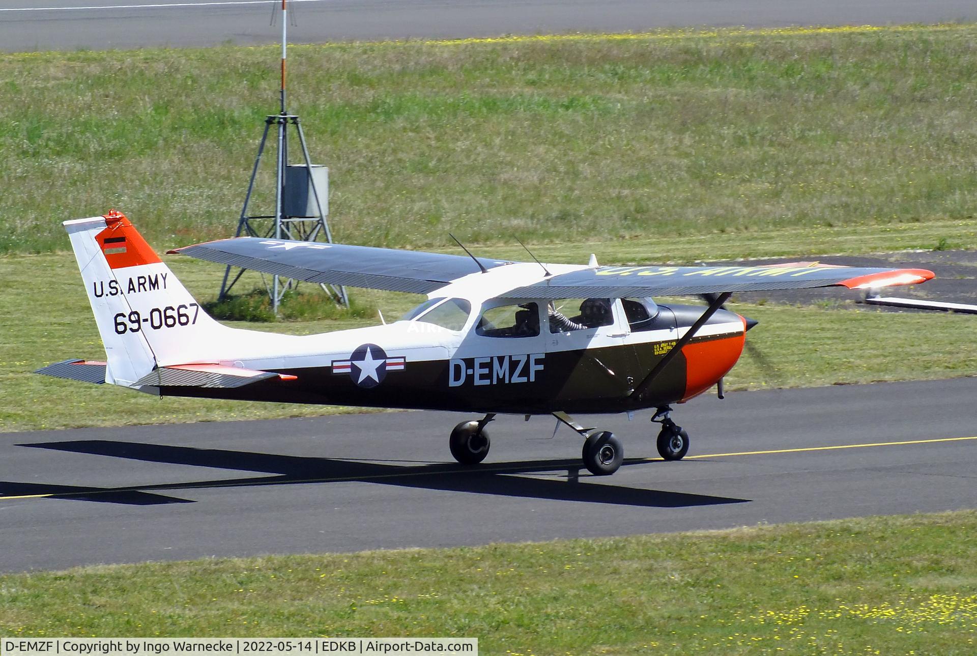 D-EMZF, Reims F172H Skyhawk C/N 69-0667, Cessna (Reims) F172H Skyhawk at Bonn-Hangelar airfield '2205-06
