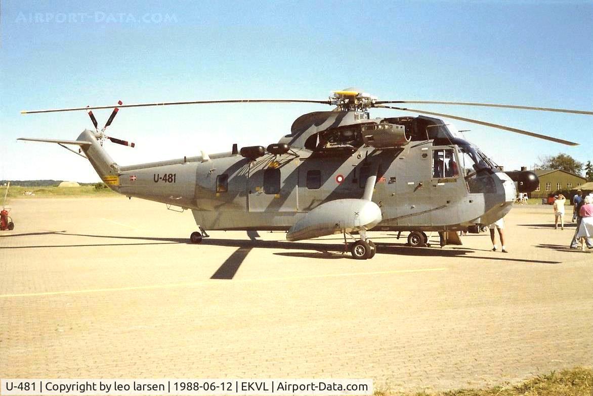 U-481, 1971 Sikorsky S-61A Sea King C/N 61.481, Værløse Air Base 12.6.1988