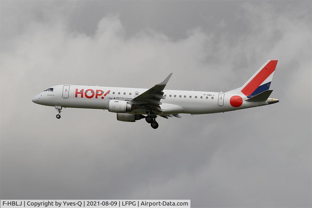 F-HBLJ, 2009 Embraer 190LR (ERJ-190-100LR) C/N 19000133, Embraer 190AR, On final rwy 26L, Roissy Charles De Gaulle airport (LFPG-CDG)