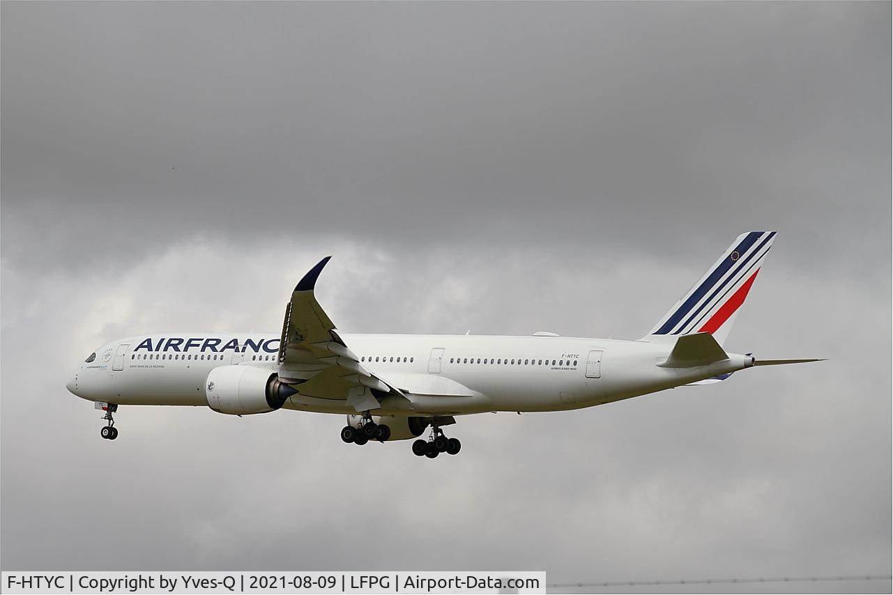 F-HTYC, 2019 Airbus A350-941 C/N 359, Airbus A350-941, On final rwy 26L, Roissy Charles De Gaulle airport (LFPG-CDG)