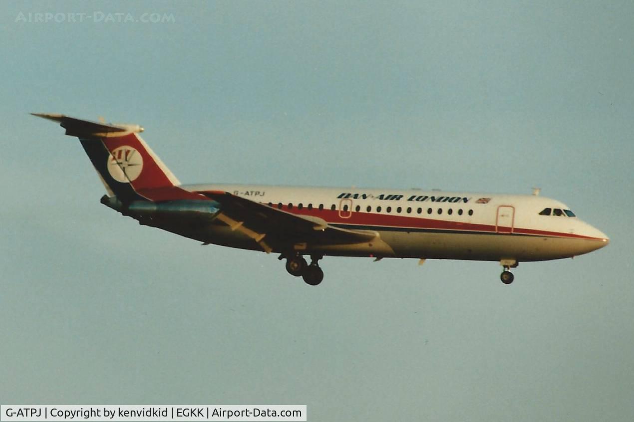 G-ATPJ, 1966 BAC 111-301AG One-Eleven C/N BAC.033, At Gatwick circa 1989.