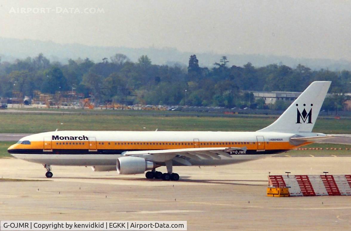 G-OJMR, 1991 Airbus A300B4-605R C/N 605, At Gatwick circa 1989.