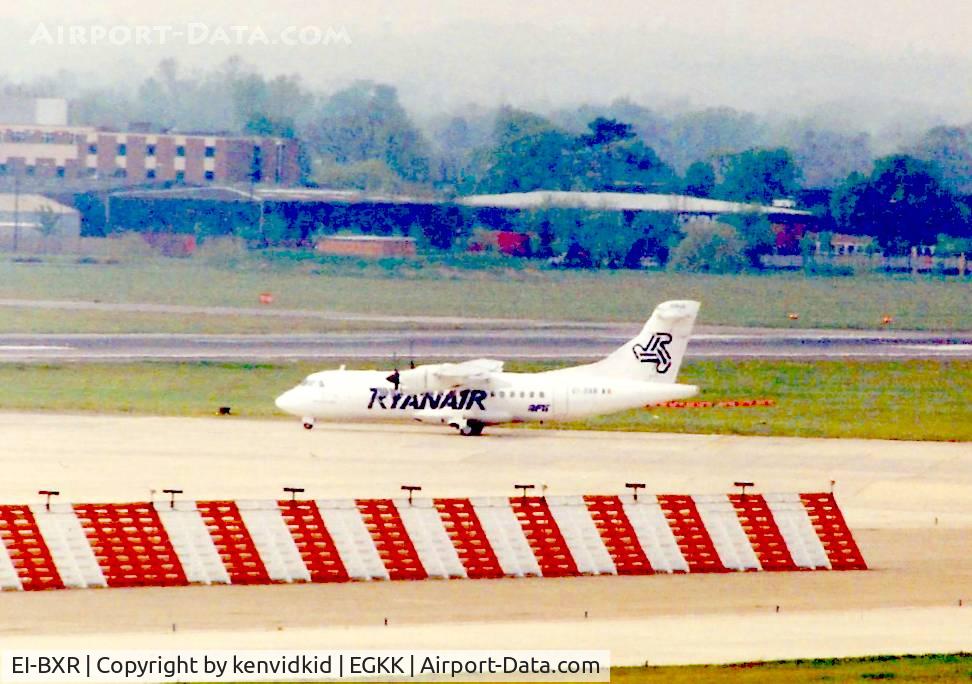 EI-BXR, 1988 ATR 42-312 C/N 107, At Gatwick circa 1989.