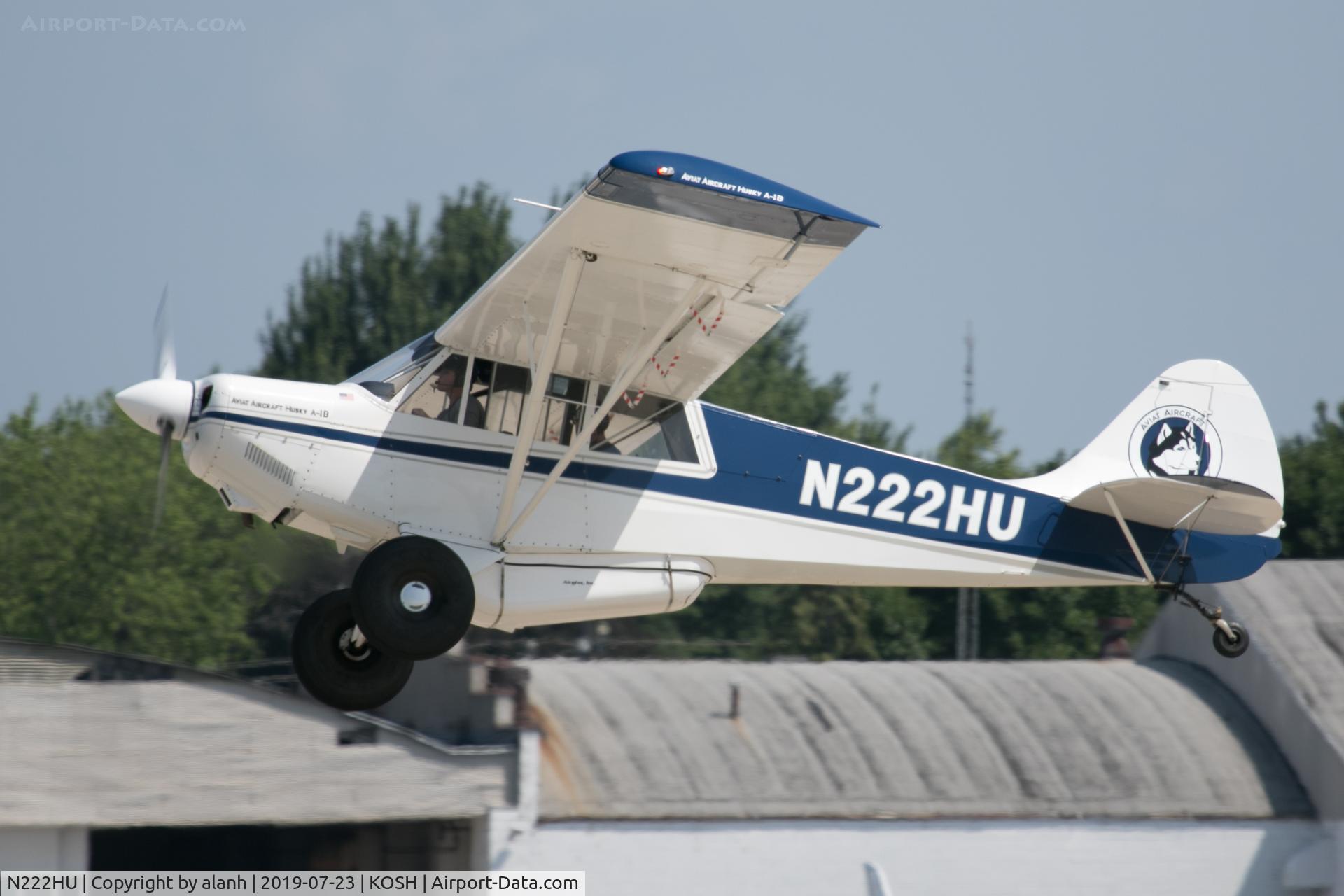N222HU, 2003 Aviat A-1B Husky C/N 2238, Departing AirVenture 2019