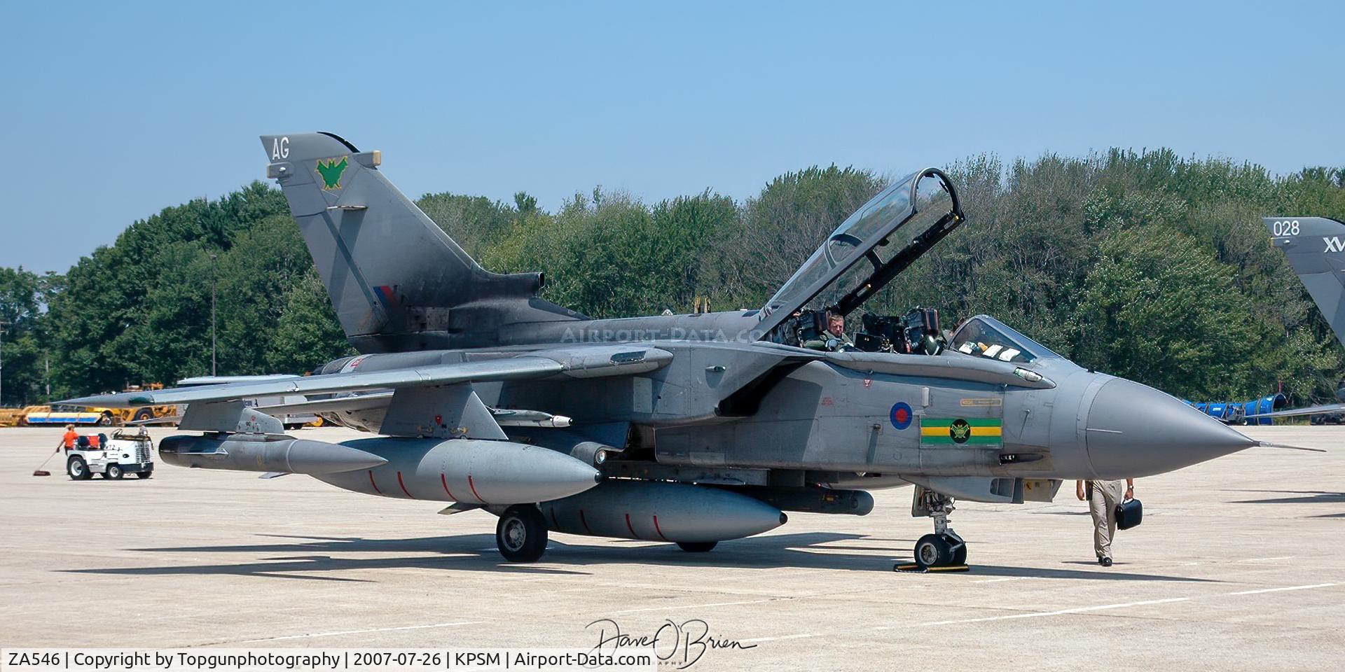 ZA546, 1981 Panavia Tornado GR.1 C/N 058/BS015/3030, shutting her down